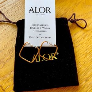 Alor Rose Gold Cable Hoops